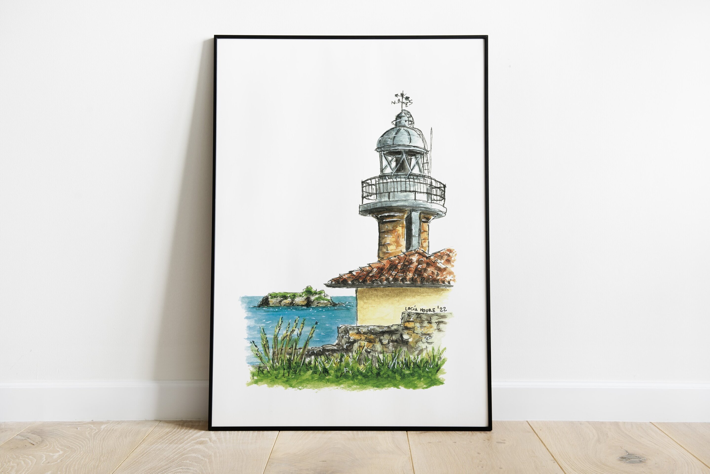 Postal 45 - Faro de Suances - 1